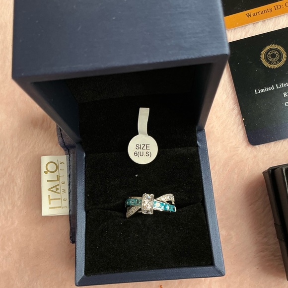 Italo Jewelry Offers the best quality! Silver Ring and Earring Set - Picture 10 of 10